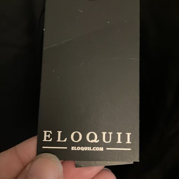 Eloquii Black Self-Belted Dress - Picture 4 of 8